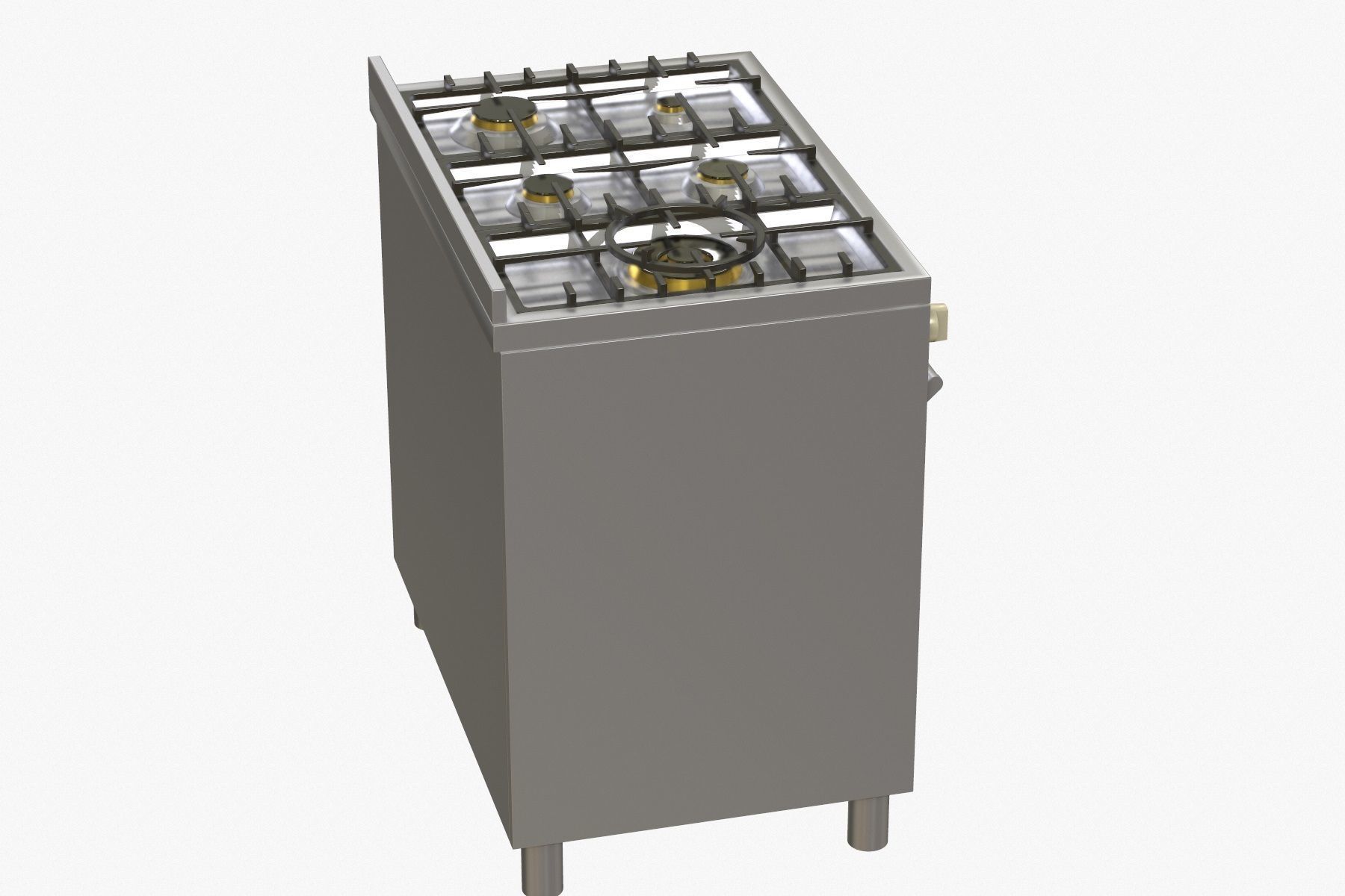 Electric Oven Low-poly 3D model_7