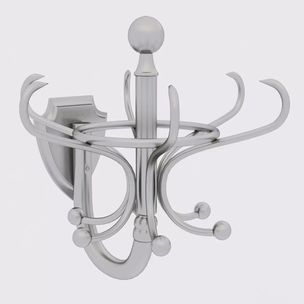 steel hanger 3D model_0
