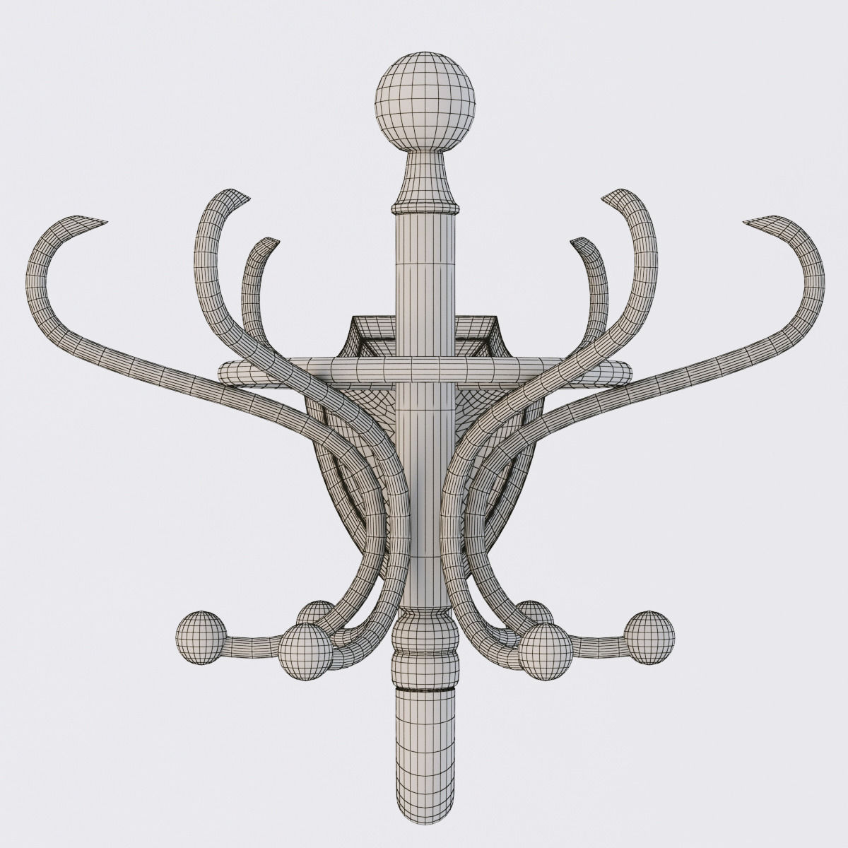 steel hanger 3D model_7