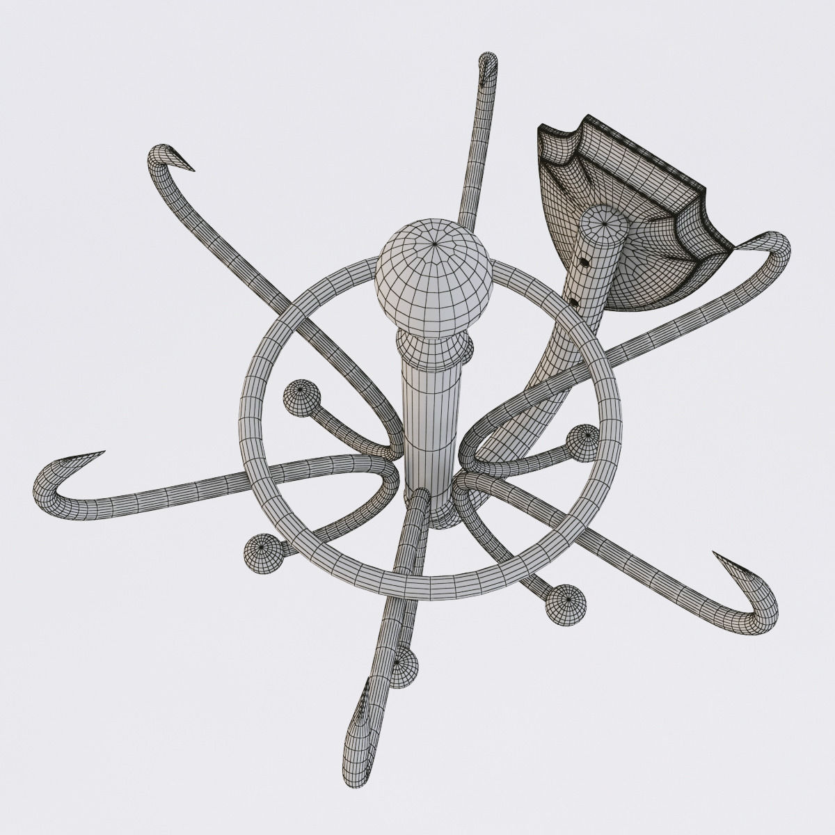 steel hanger 3D model_5