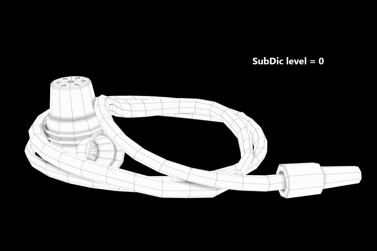 Garden Hose Low-poly 3D model_5
