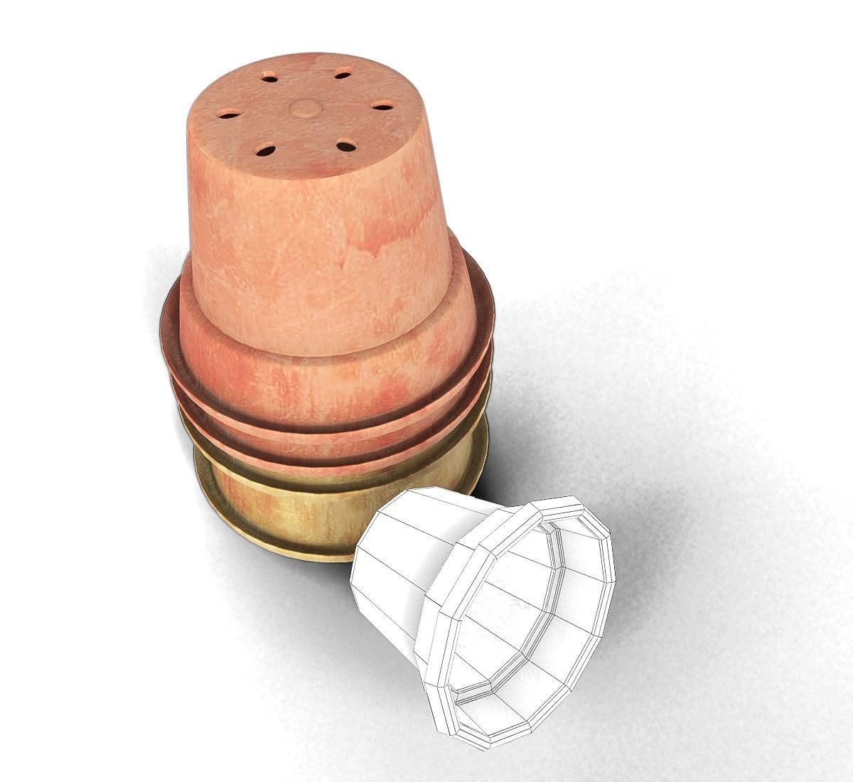Garden Hose Low-poly 3D model_3