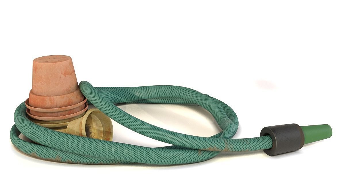 Garden Hose Low-poly 3D model_1