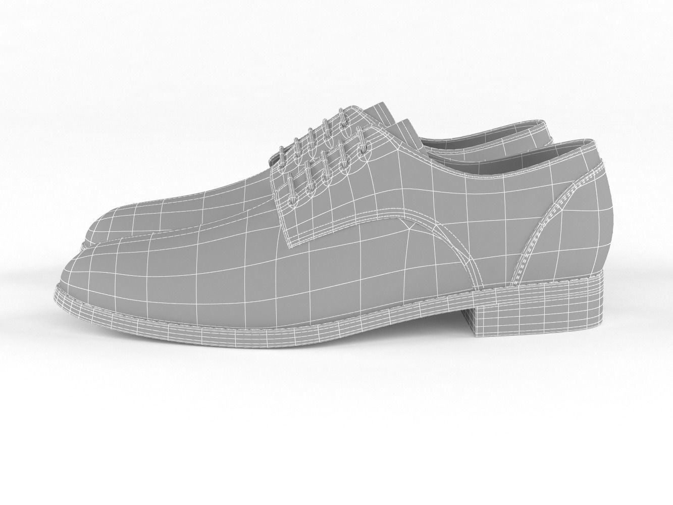 Men Leather Casual Shoes 3D model_9