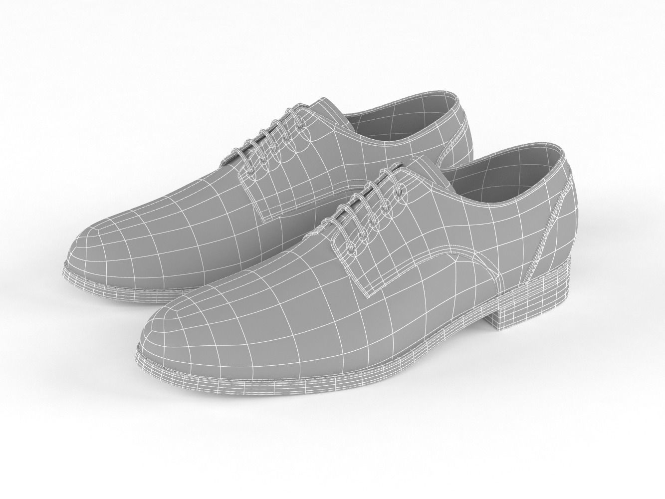 Men Leather Casual Shoes 3D model_11