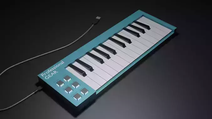 Simple Keyboard Free 3D model