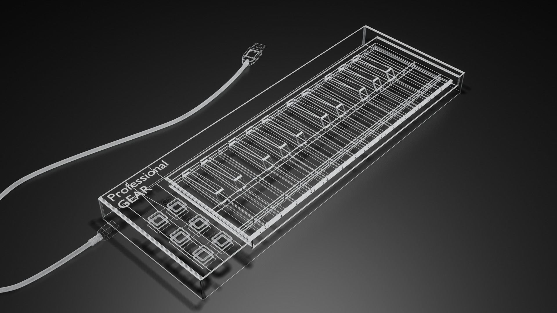 Simple Keyboard Free 3D model_2
