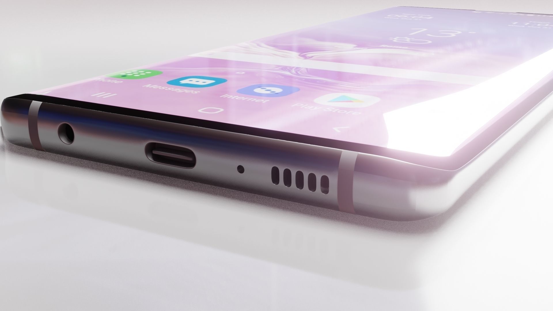 smart phone cell smartphone Low-poly 3D model_2