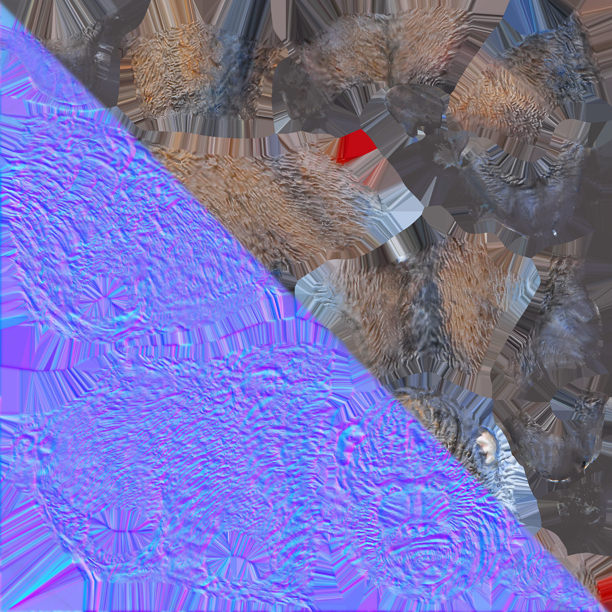 Mandrill baboon 3D model_1