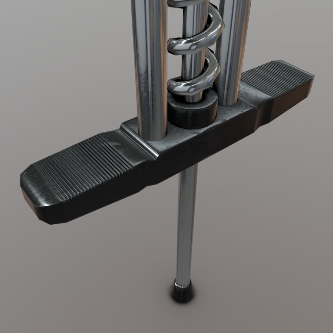 Pogo Stick Low-poly 3D model_8