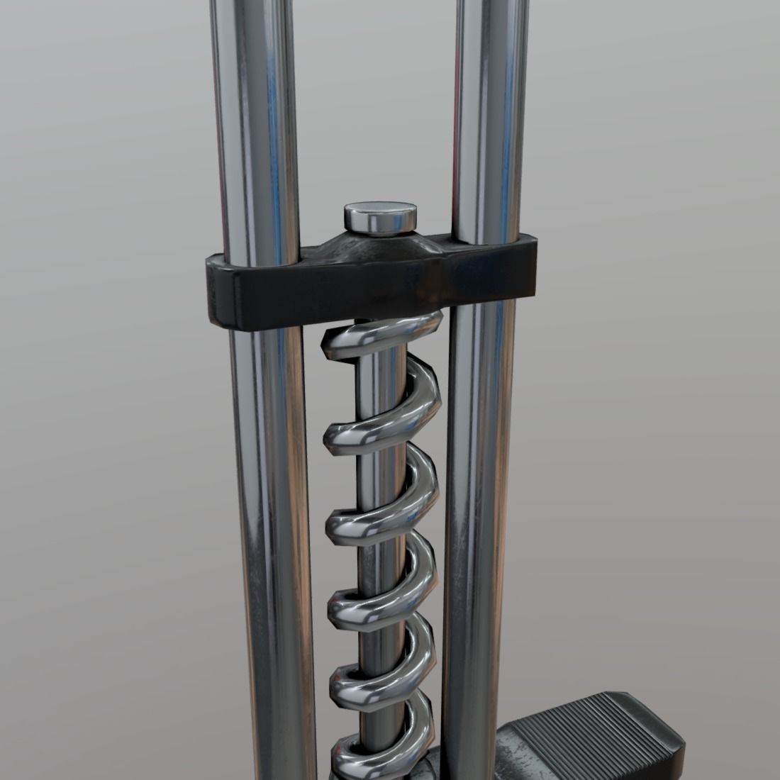 Pogo Stick Low-poly 3D model_6