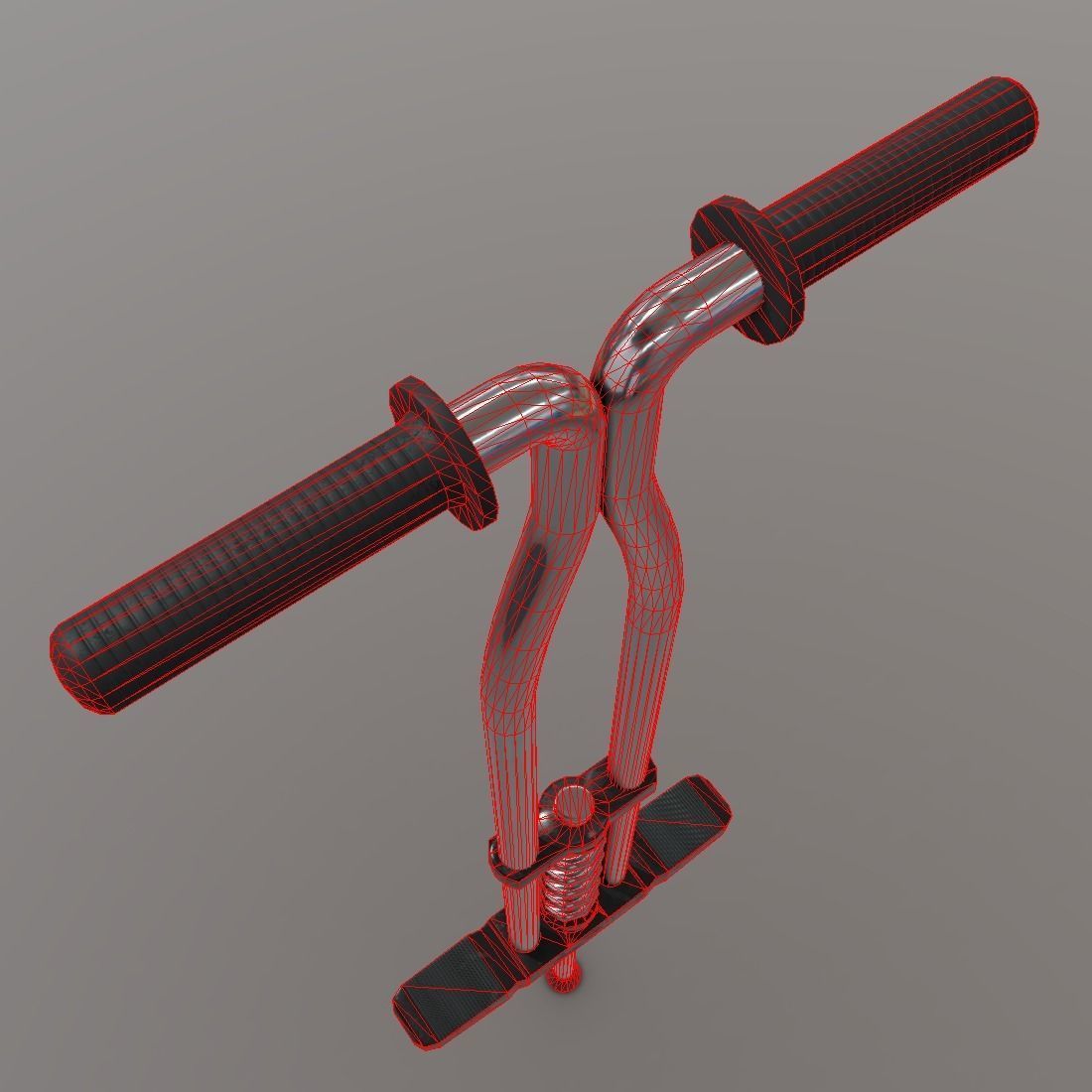 Pogo Stick Low-poly 3D model_11