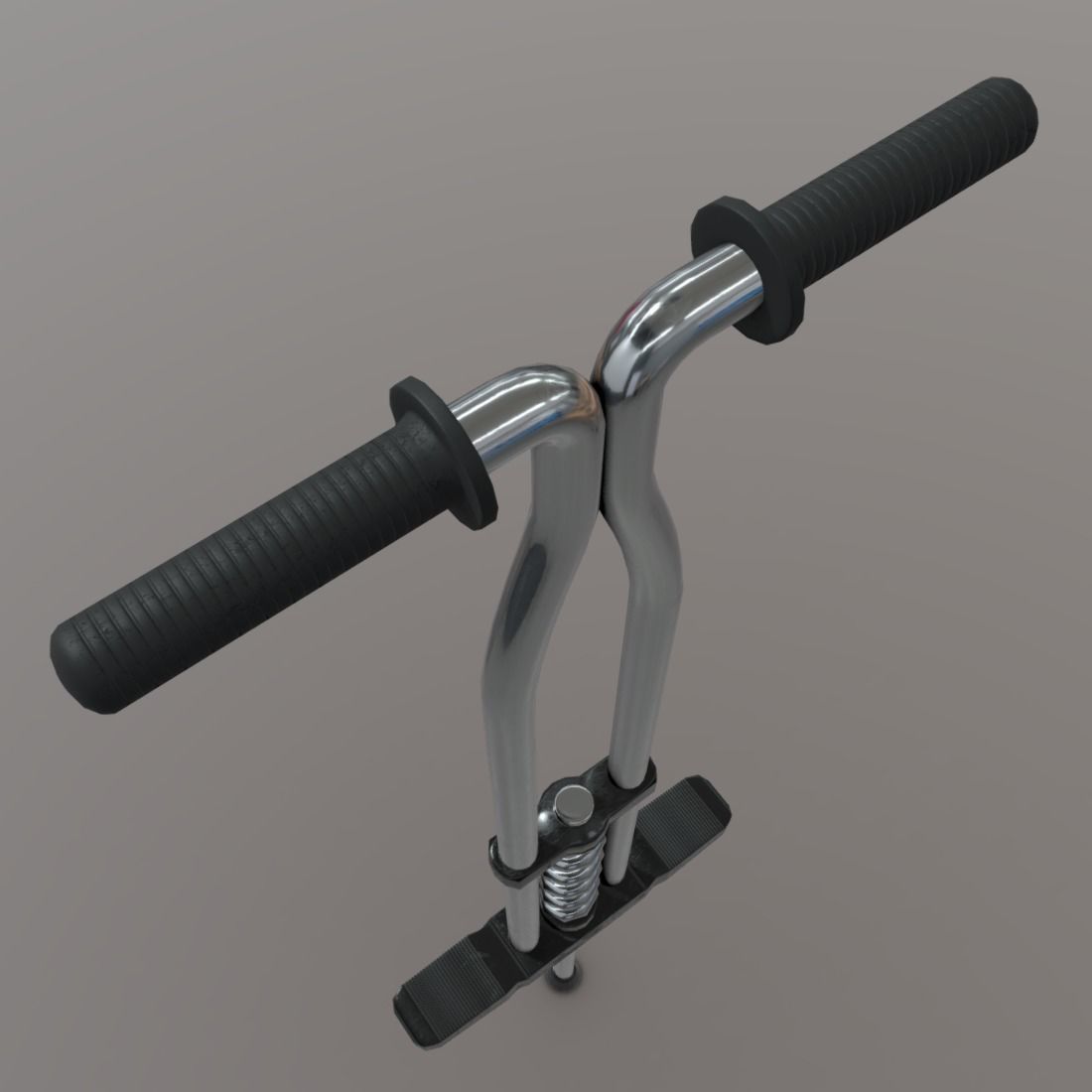 Pogo Stick Low-poly 3D model_10