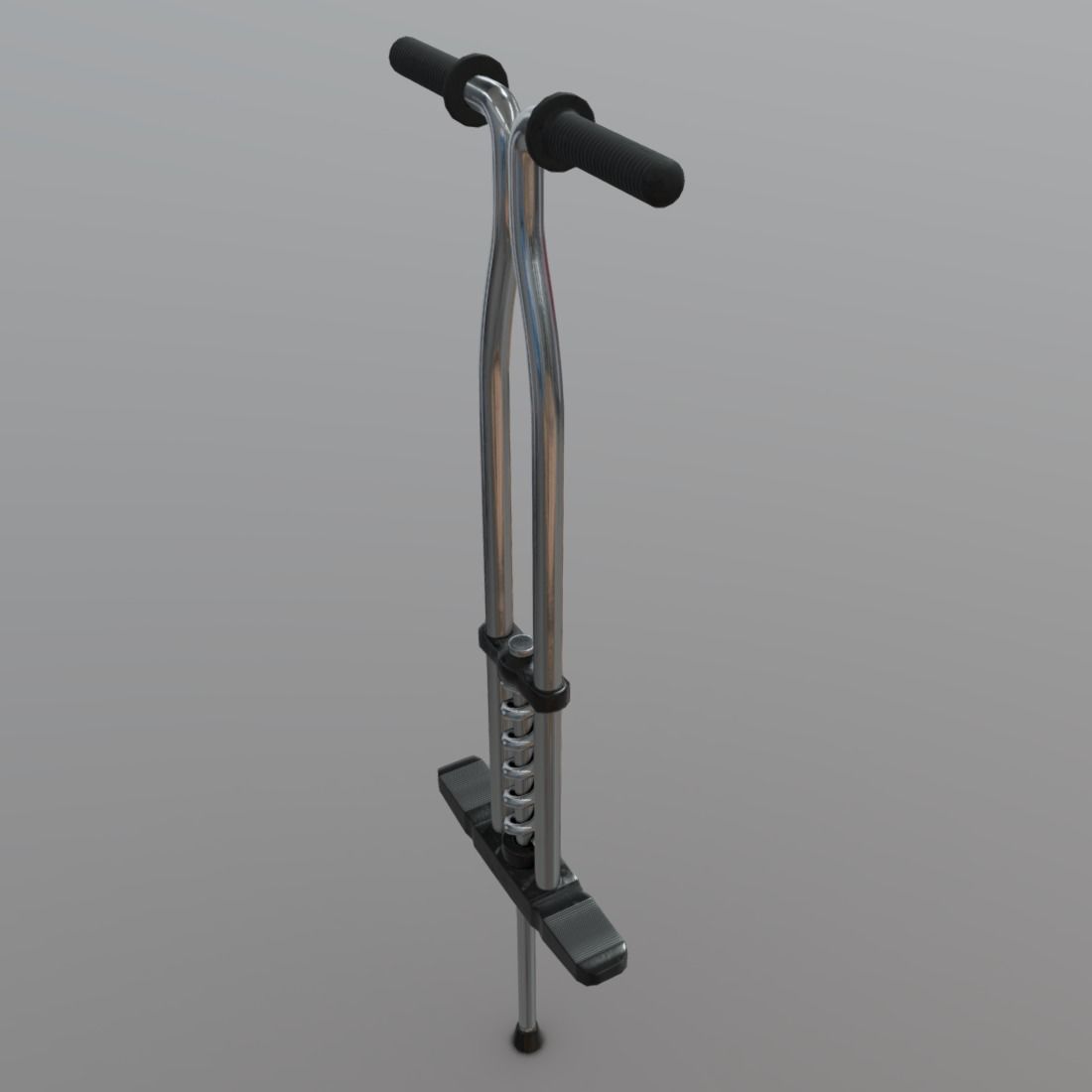 Pogo Stick Low-poly 3D model_2