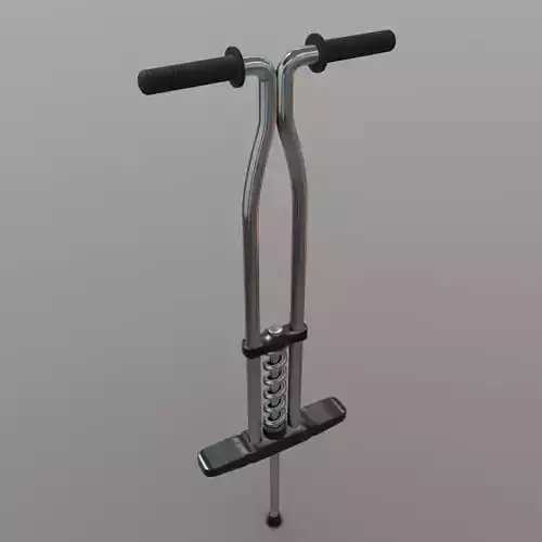 Pogo Stick Low-poly 3D model