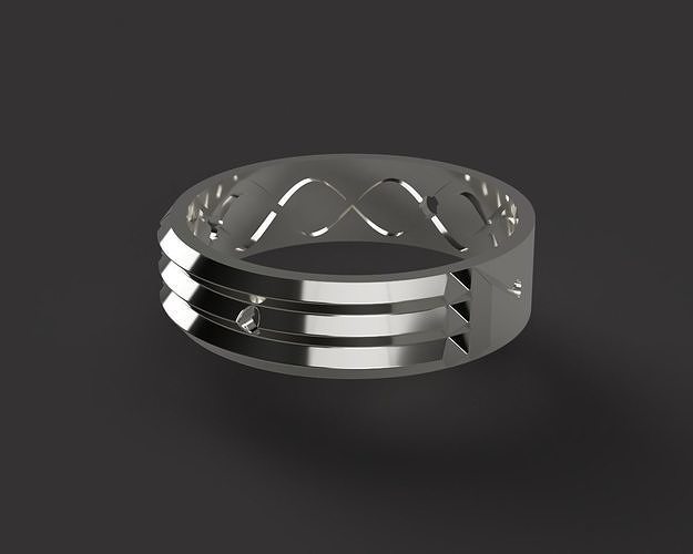 Atlantis Ring 3D print model