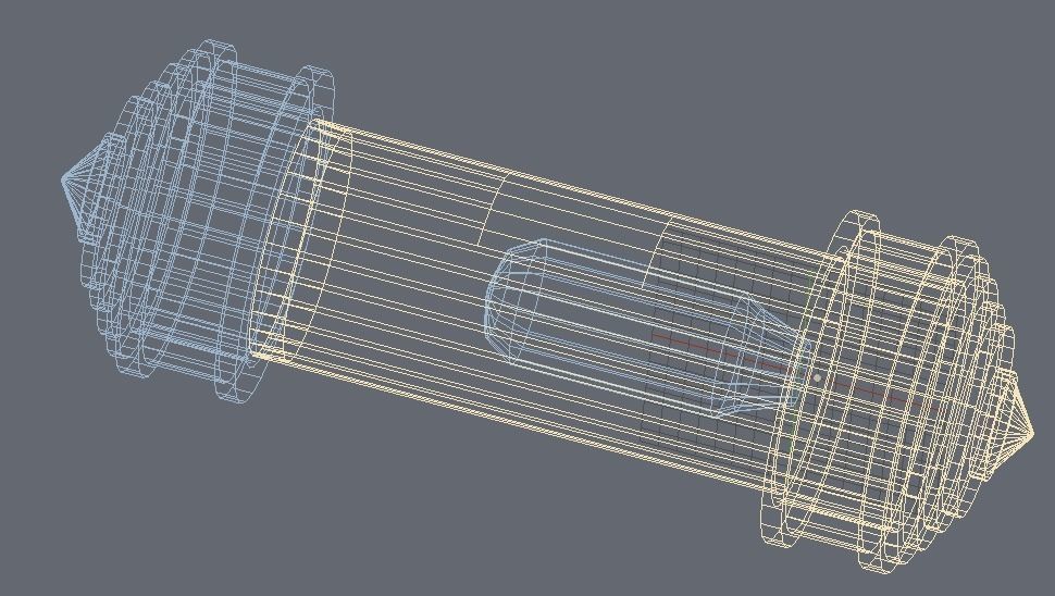 Cryptex - 9 Ring Numerical   Low-poly 3D model_4