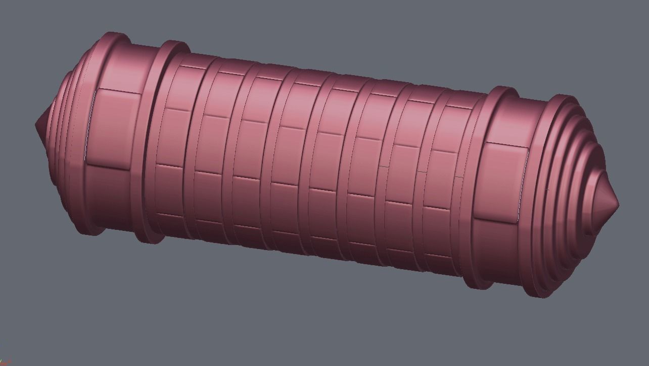 Cryptex - 9 Ring Numerical   Low-poly 3D model_2