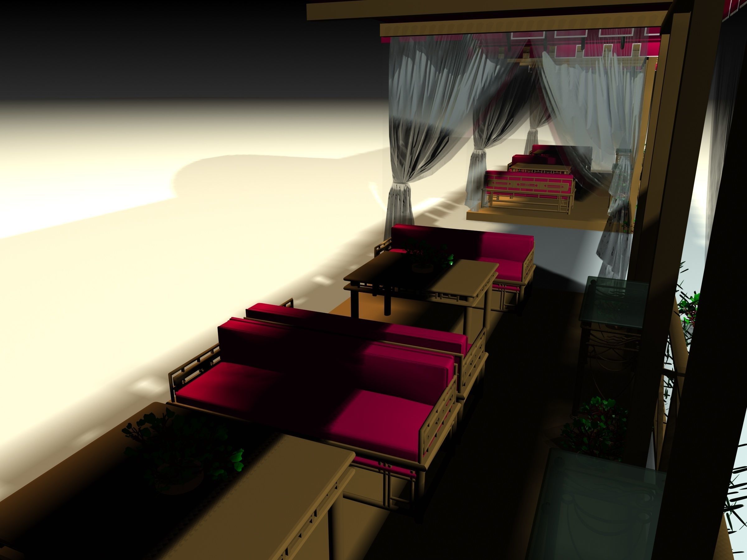 Restaurant Terrace 01 3D model_8