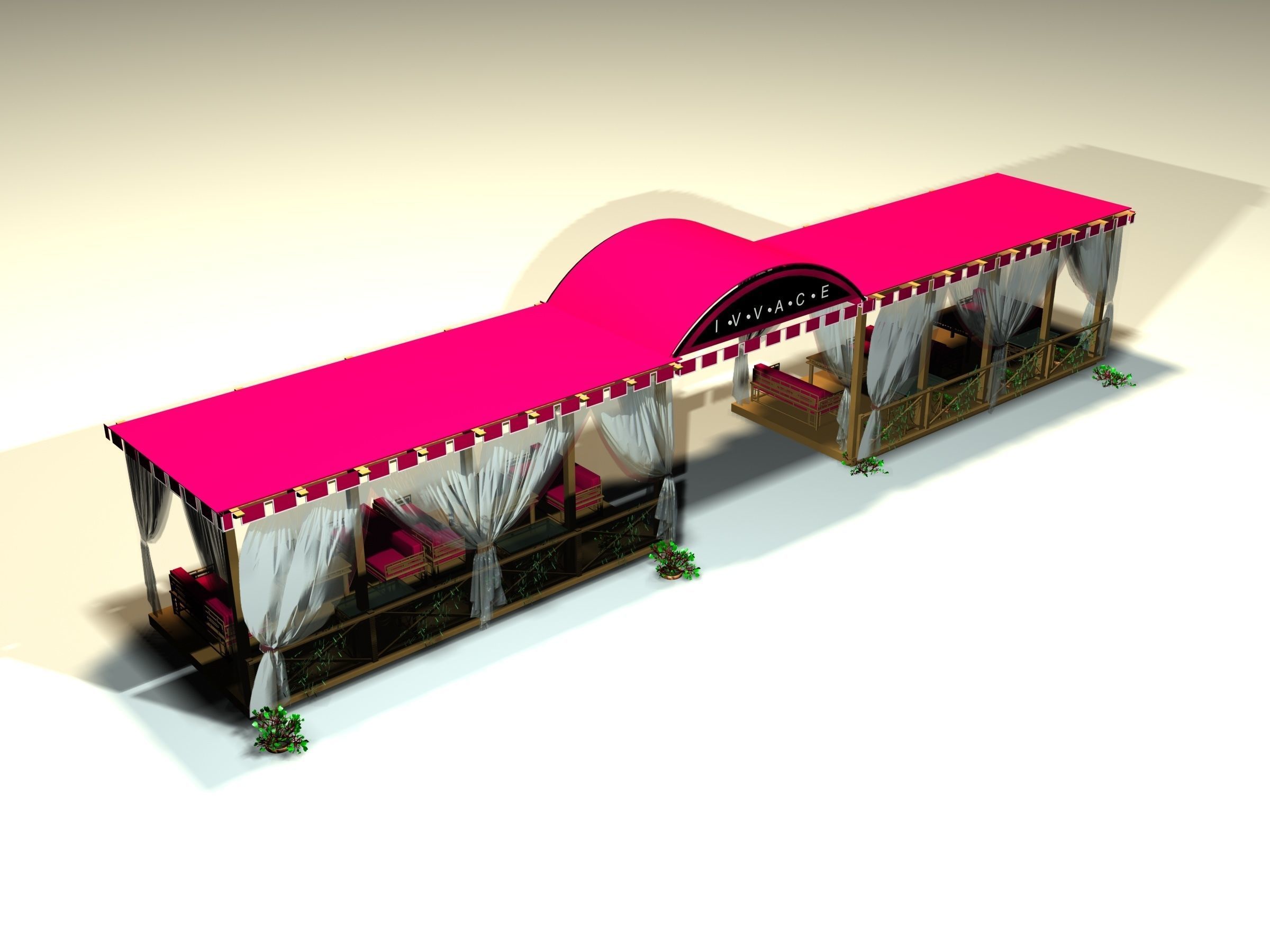 Restaurant Terrace 01 3D model_1