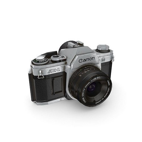Canon AE-1 camera 3D model
