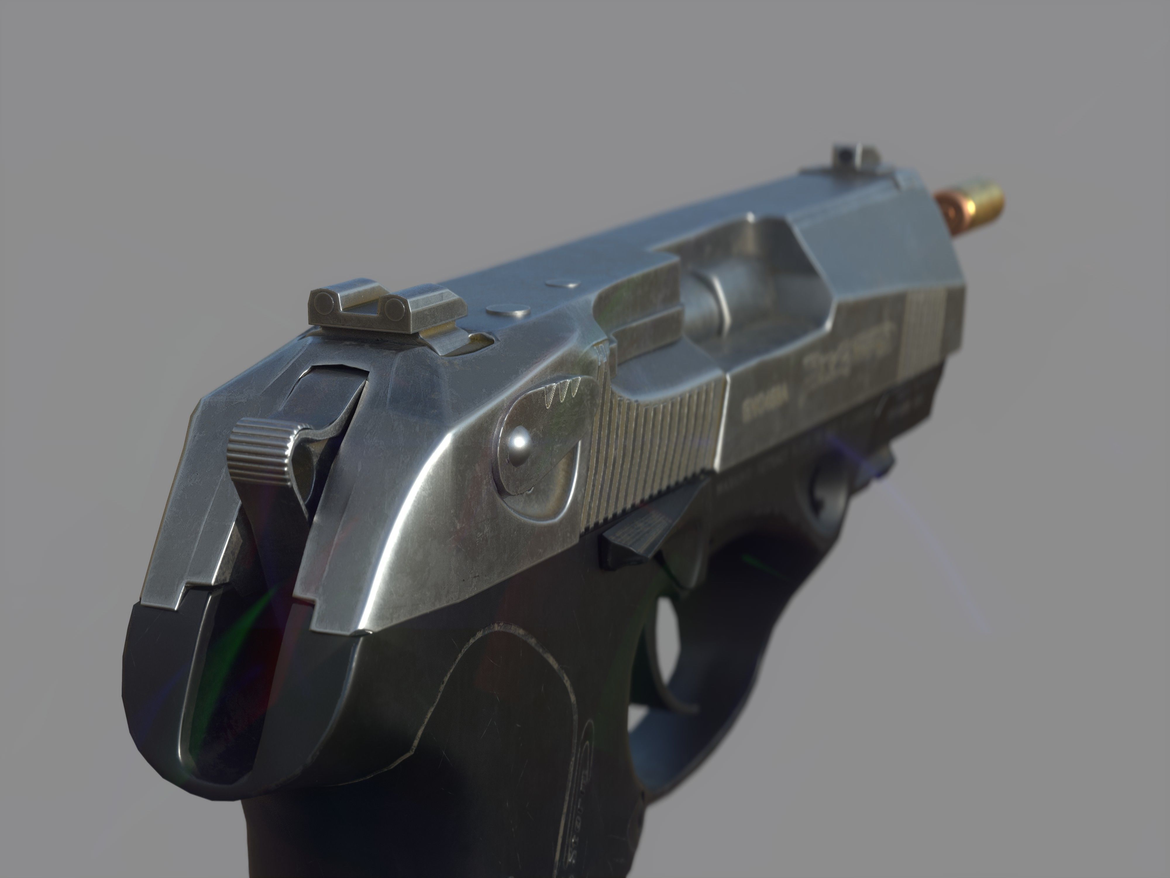 Weapon - Beretta Px4 Storm 2 Versions Low-poly 3D model_9