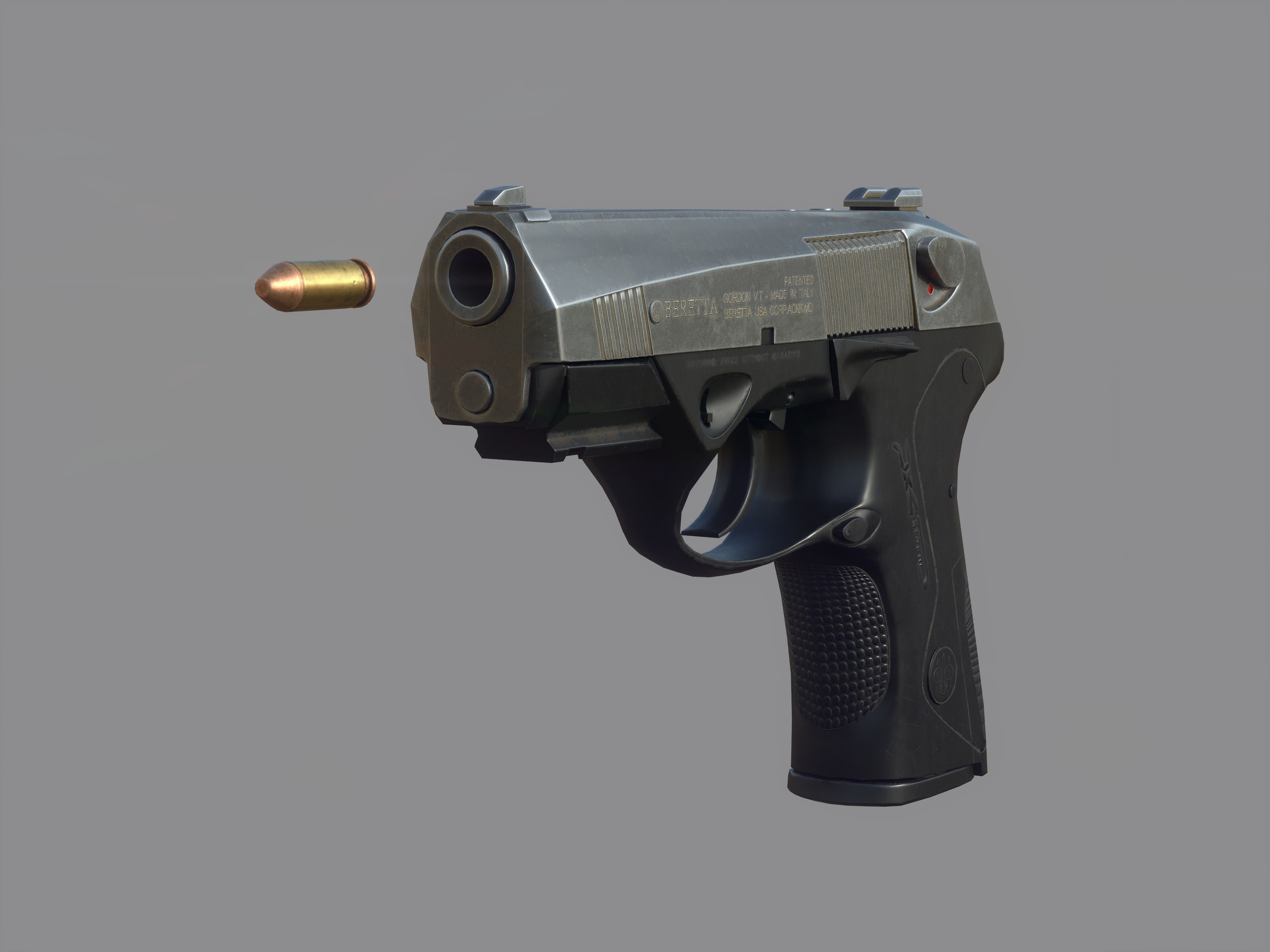 Weapon - Beretta Px4 Storm 2 Versions Low-poly 3D model_3