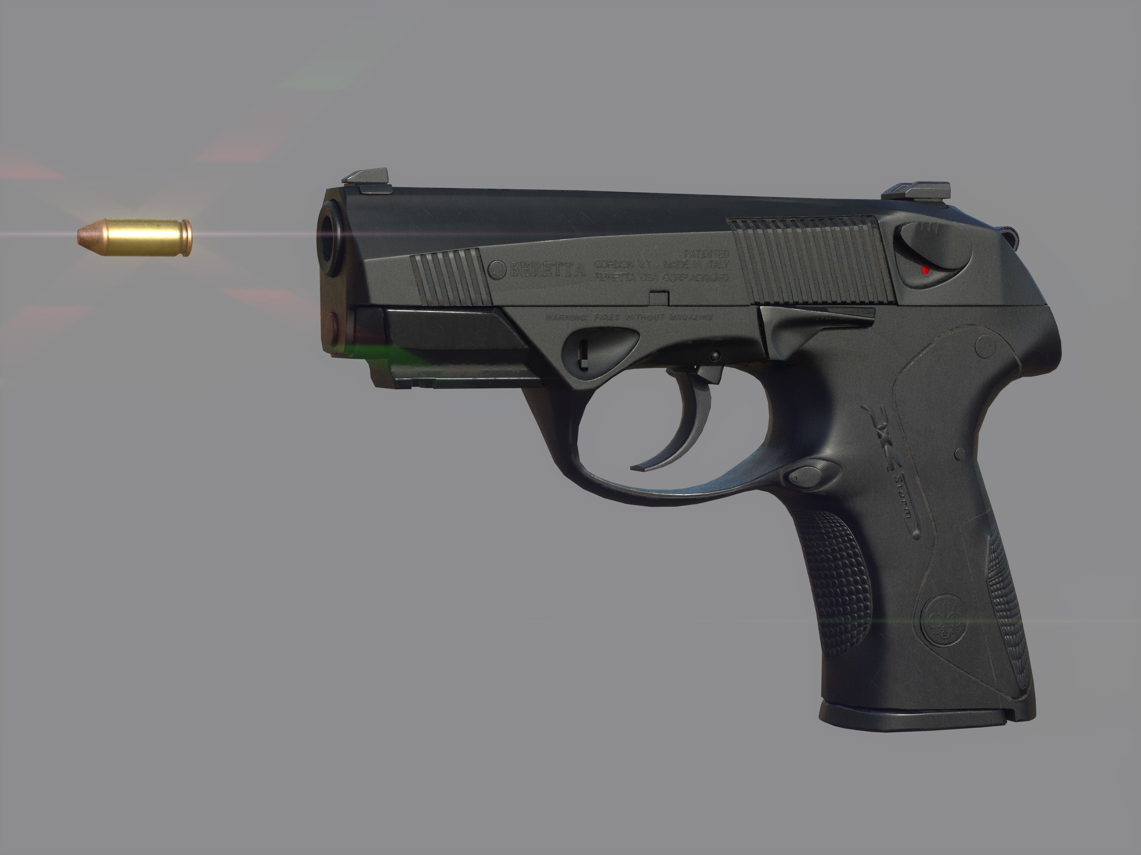 Weapon - Beretta Px4 Storm 2 Versions Low-poly 3D model_24