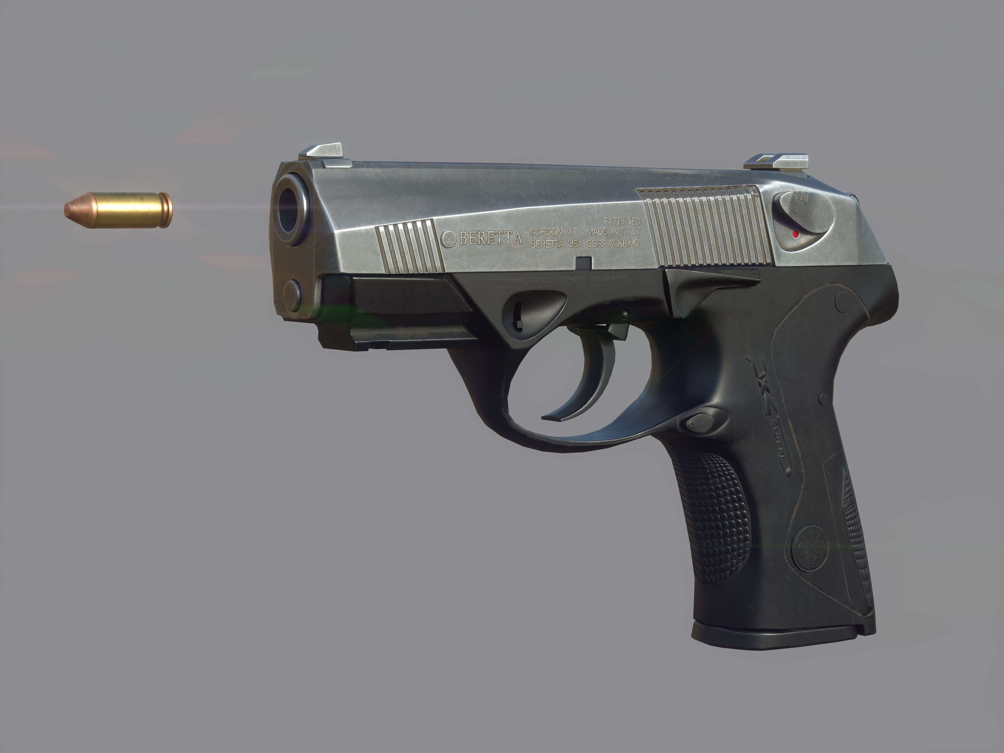 Weapon - Beretta Px4 Storm 2 Versions Low-poly 3D model_2