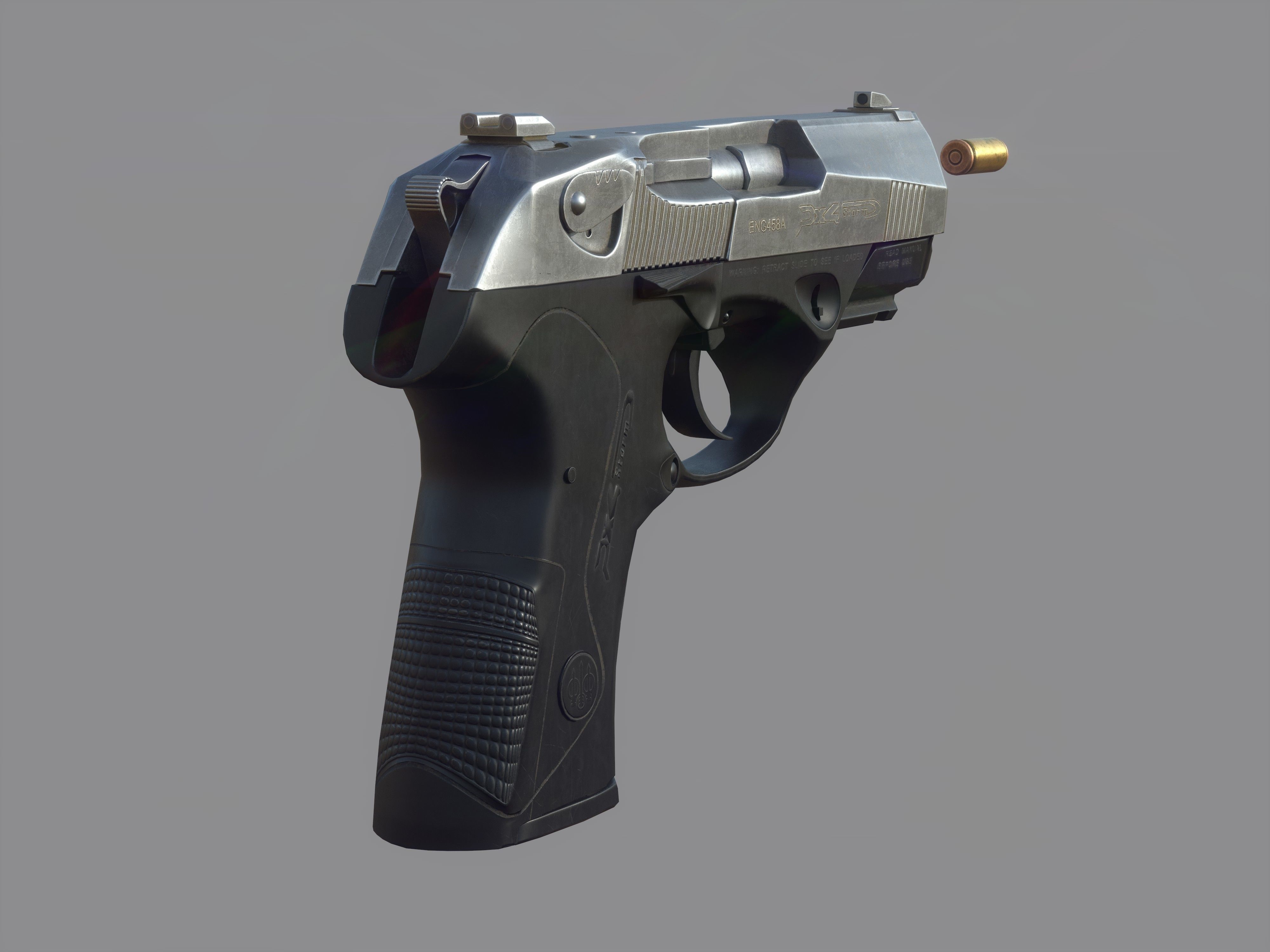 Weapon - Beretta Px4 Storm 2 Versions Low-poly 3D model_5