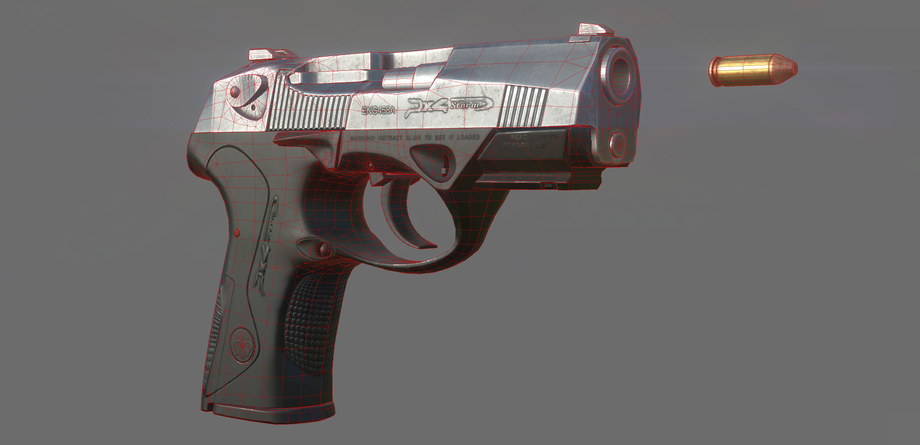 Weapon - Beretta Px4 Storm 2 Versions Low-poly 3D model_23