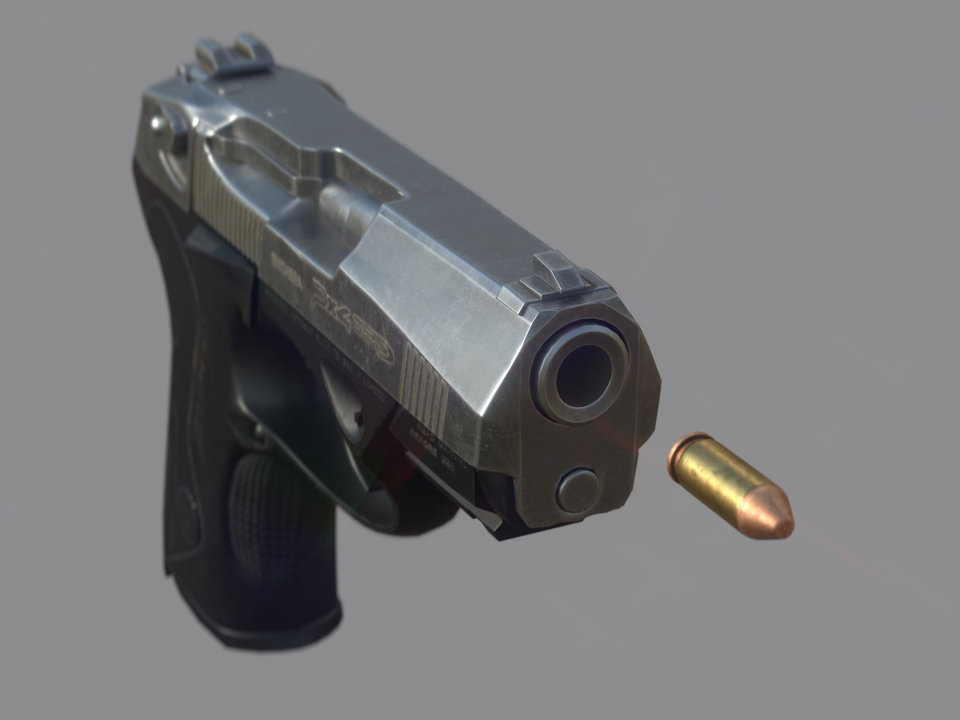 Weapon - Beretta Px4 Storm 2 Versions Low-poly 3D model_10