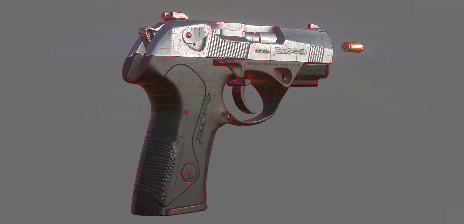 Weapon - Beretta Px4 Storm 2 Versions Low-poly 3D model_21