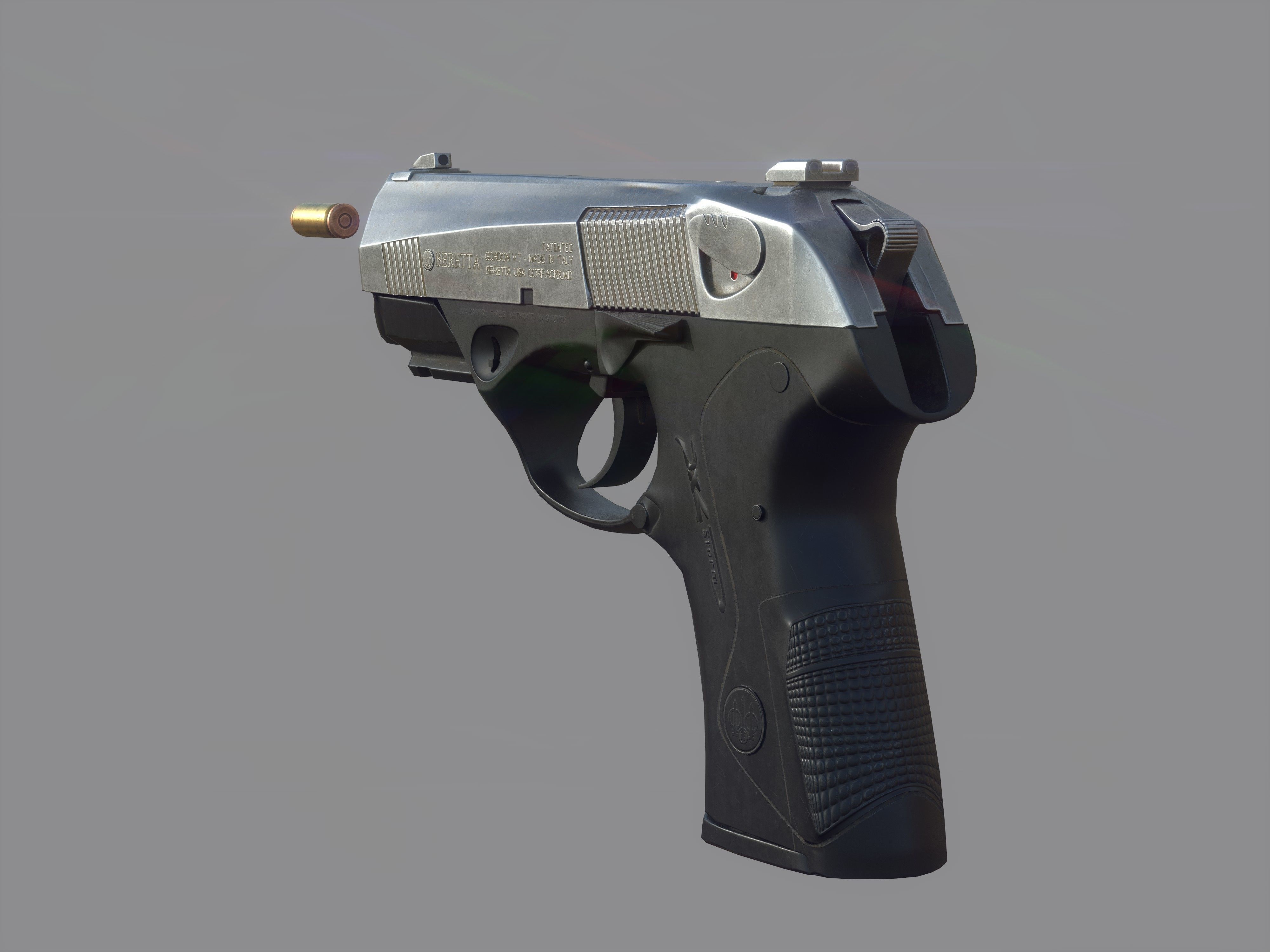 Weapon - Beretta Px4 Storm 2 Versions Low-poly 3D model_4