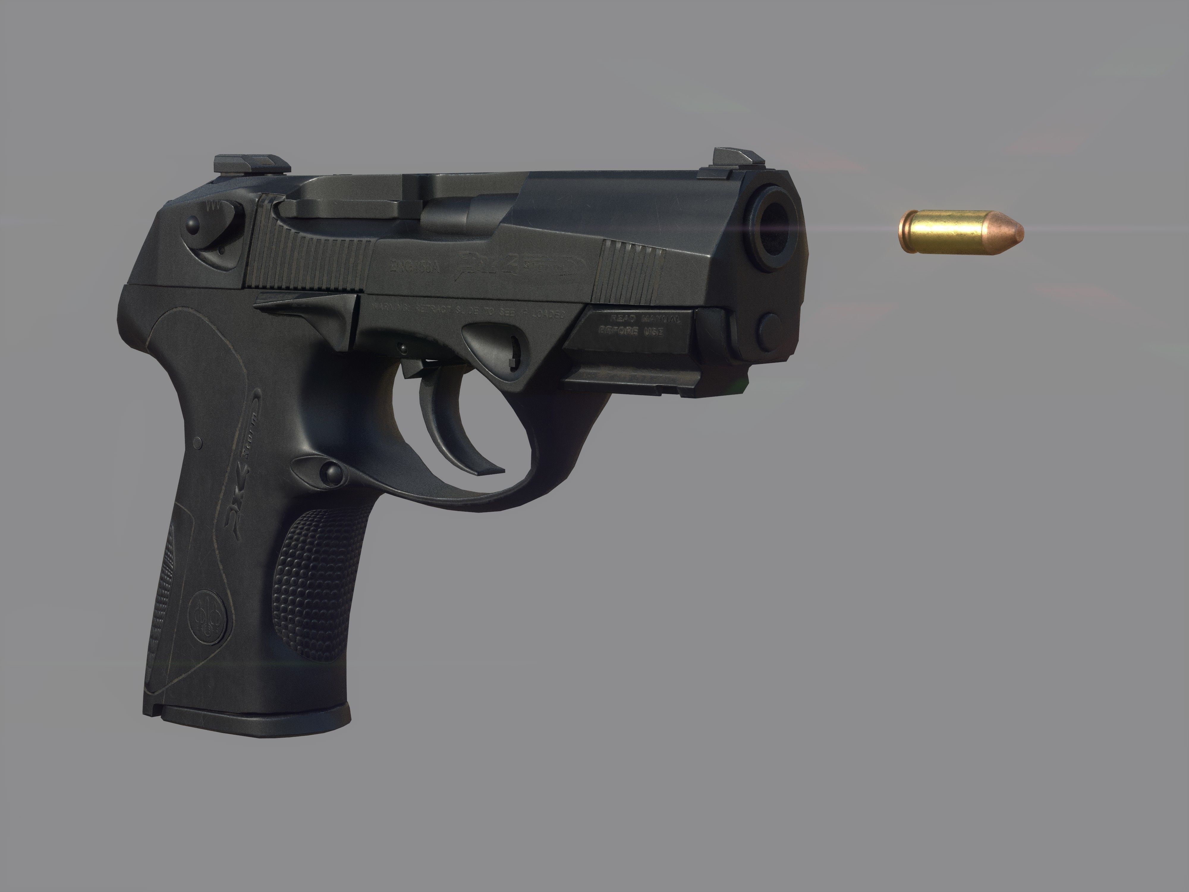 Weapon - Beretta Px4 Storm 2 Versions Low-poly 3D model_29