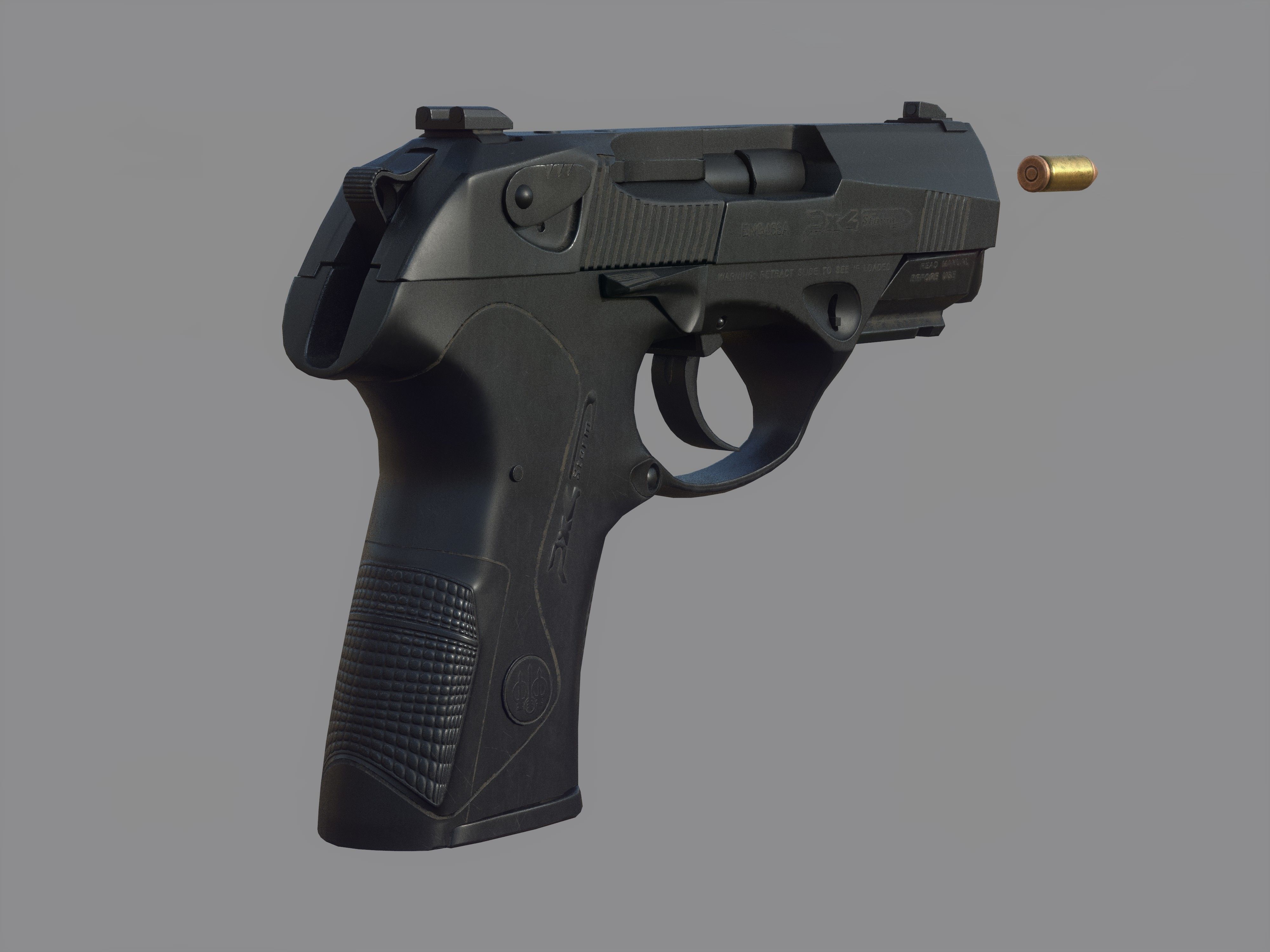 Weapon - Beretta Px4 Storm 2 Versions Low-poly 3D model_27