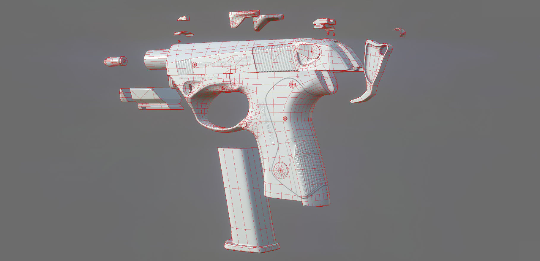 Weapon - Beretta Px4 Storm 2 Versions Low-poly 3D model_38