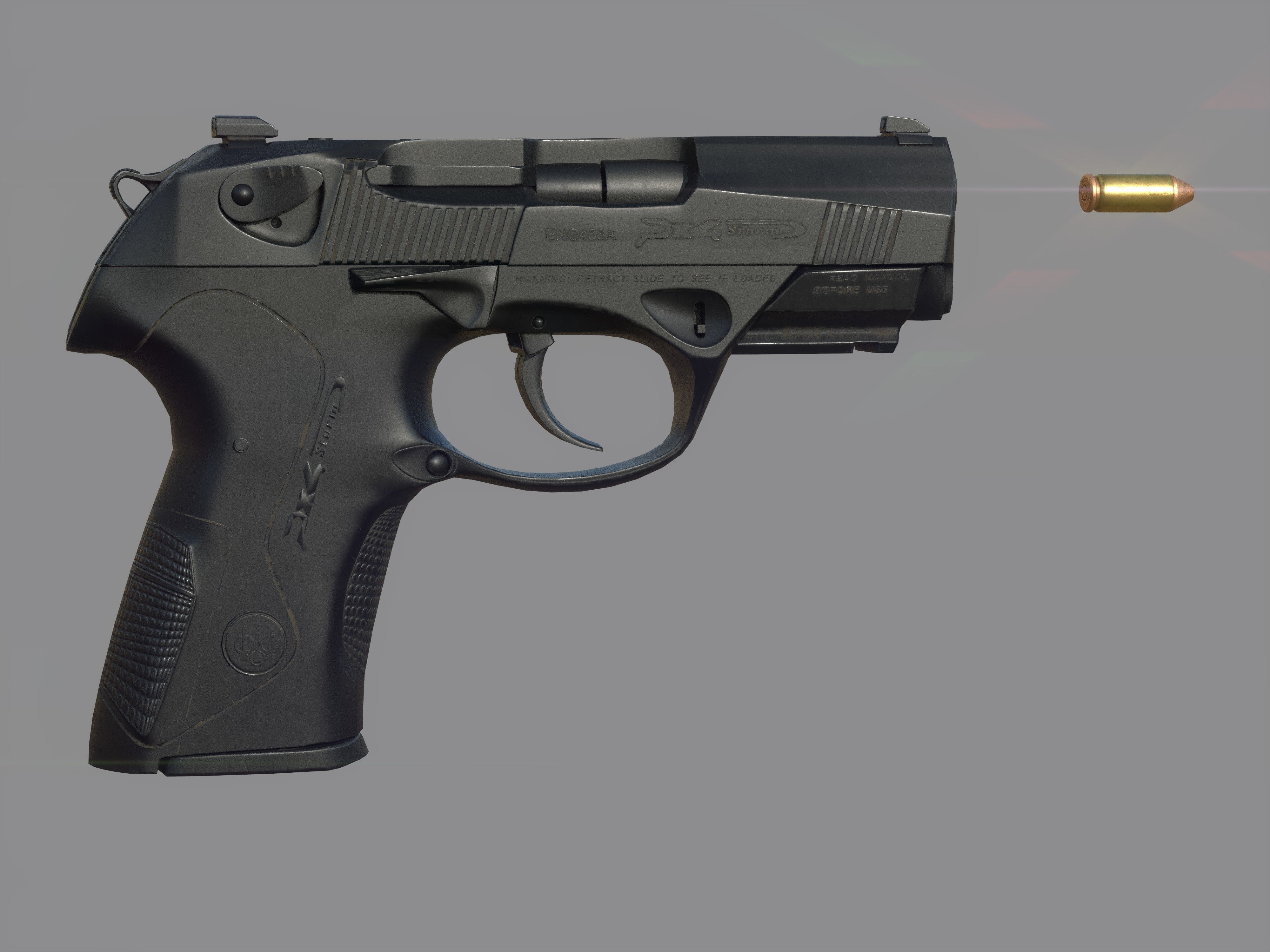 Weapon - Beretta Px4 Storm 2 Versions Low-poly 3D model_28