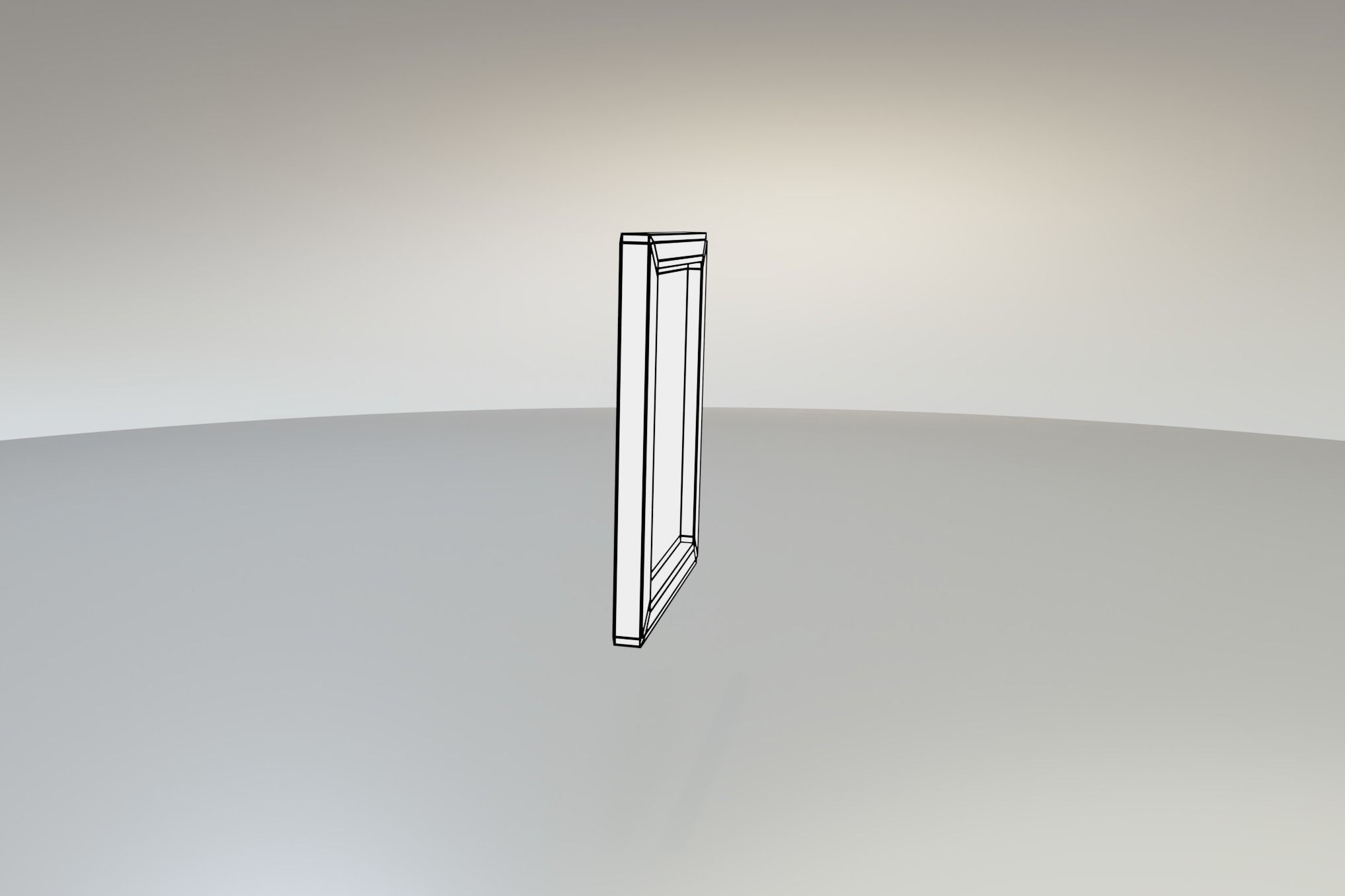 Worn Rustic Mirror Free low-poly 3D model_9