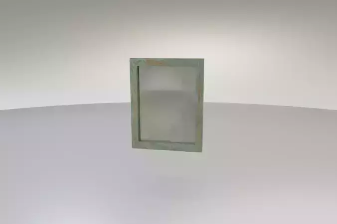 Worn Rustic Mirror Free low-poly 3D model