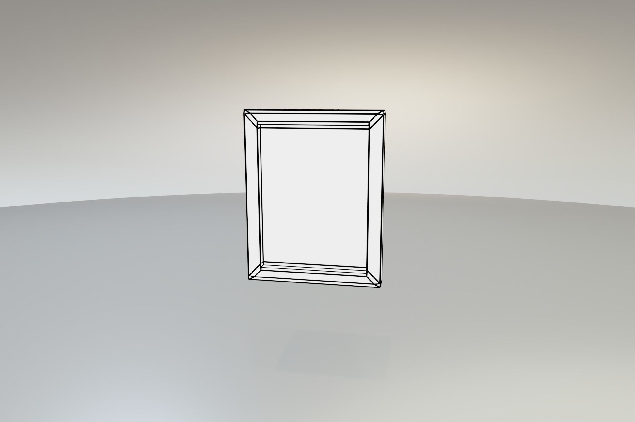 Worn Rustic Mirror Free low-poly 3D model_6