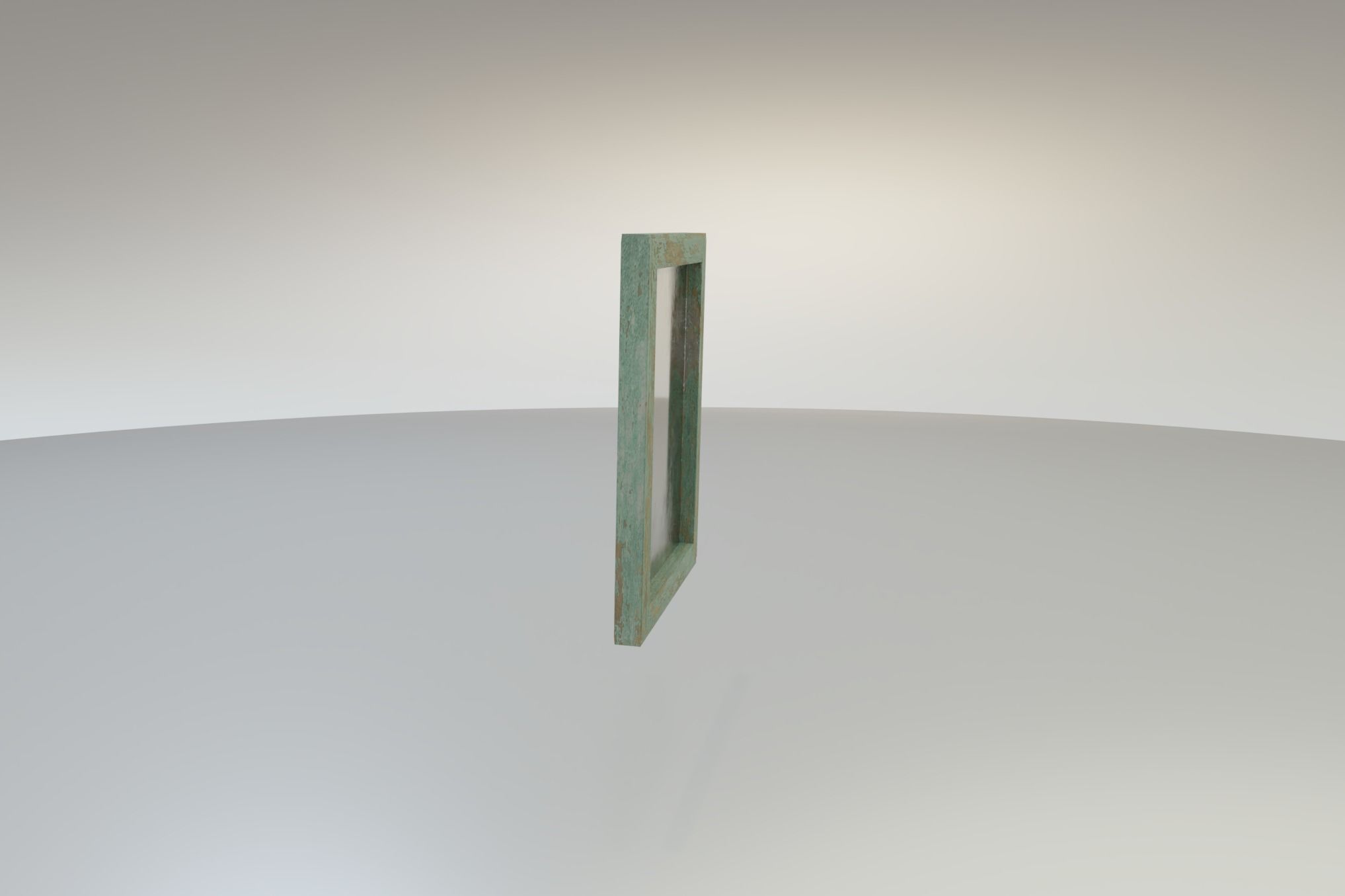 Worn Rustic Mirror Free low-poly 3D model_2