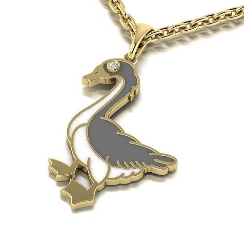 Pendant Goose 3D print model