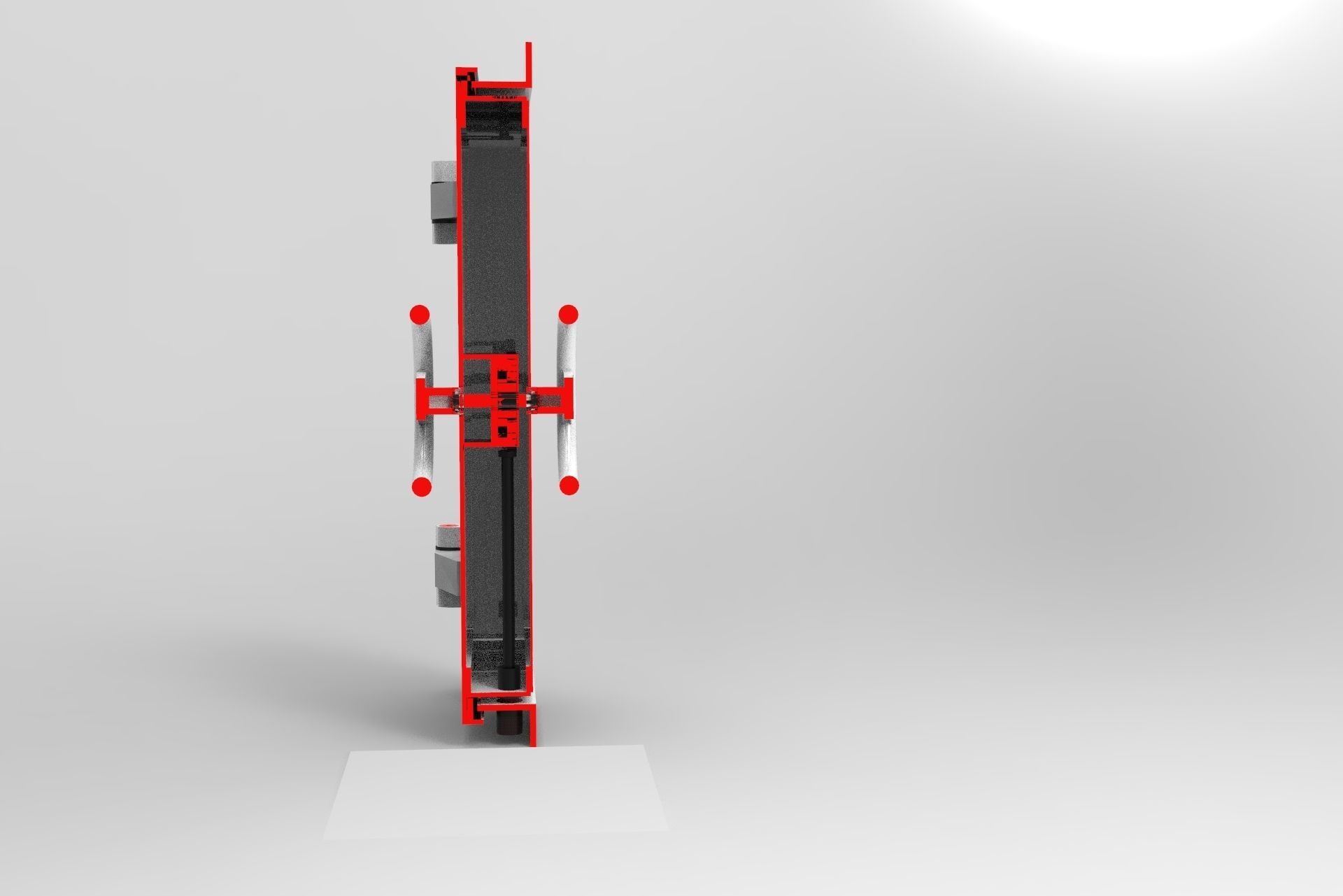 Nurbs Watertight Hatch Included Inner Parts 3D model_4