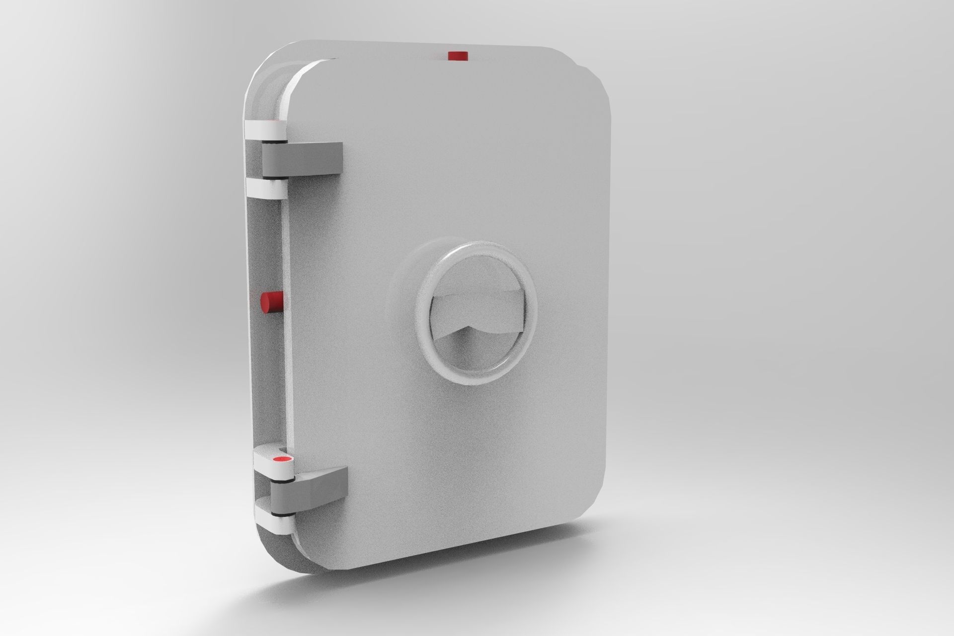 Nurbs Watertight Hatch Included Inner Parts 3D model_1