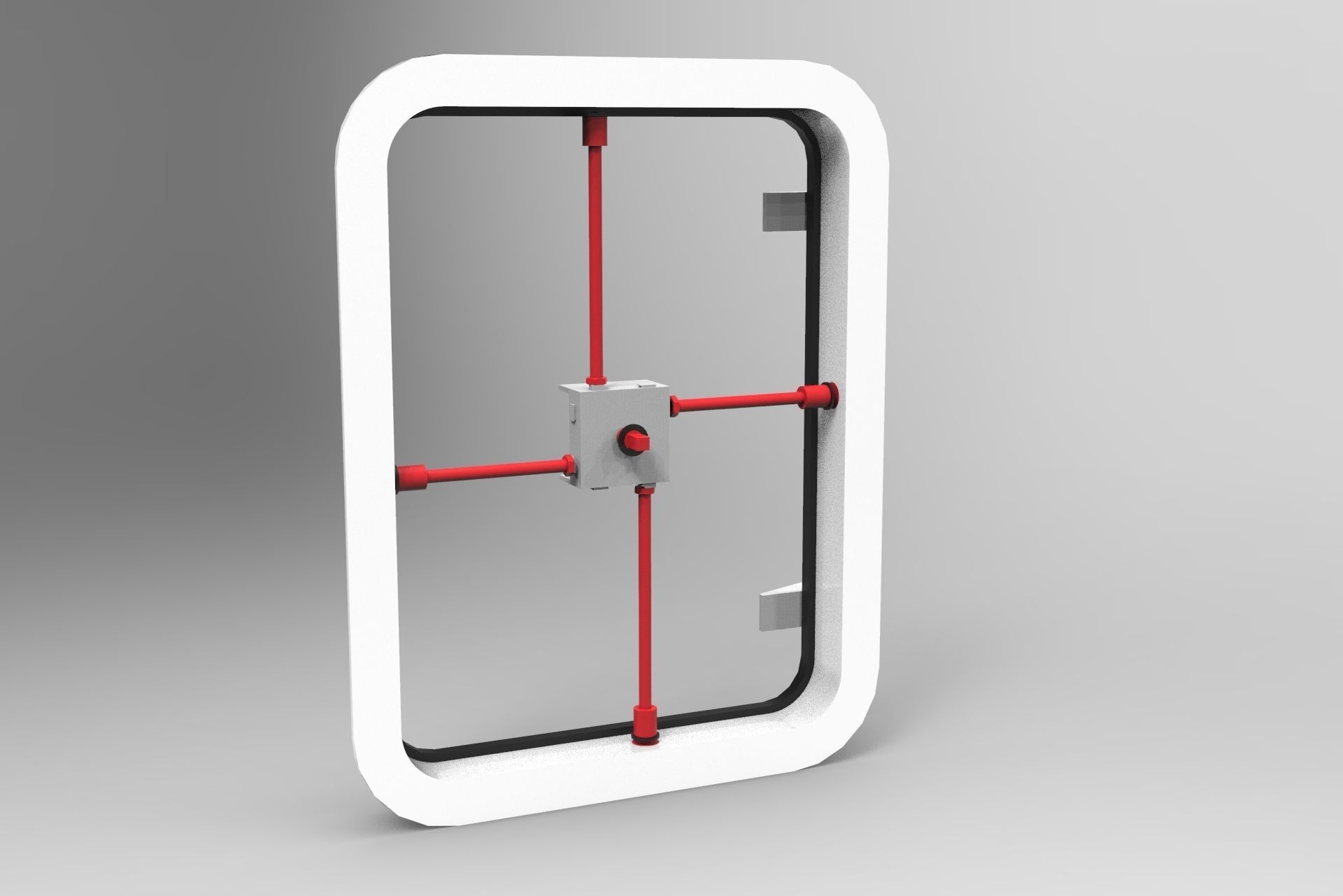 Nurbs Watertight Hatch Included Inner Parts 3D model_3