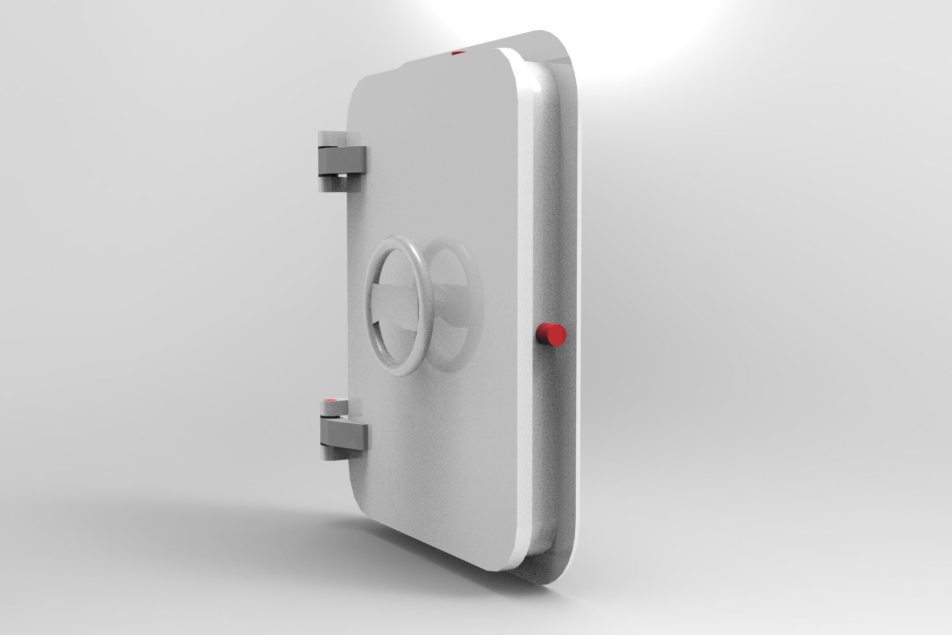 Nurbs Watertight Hatch Included Inner Parts 3D model_2