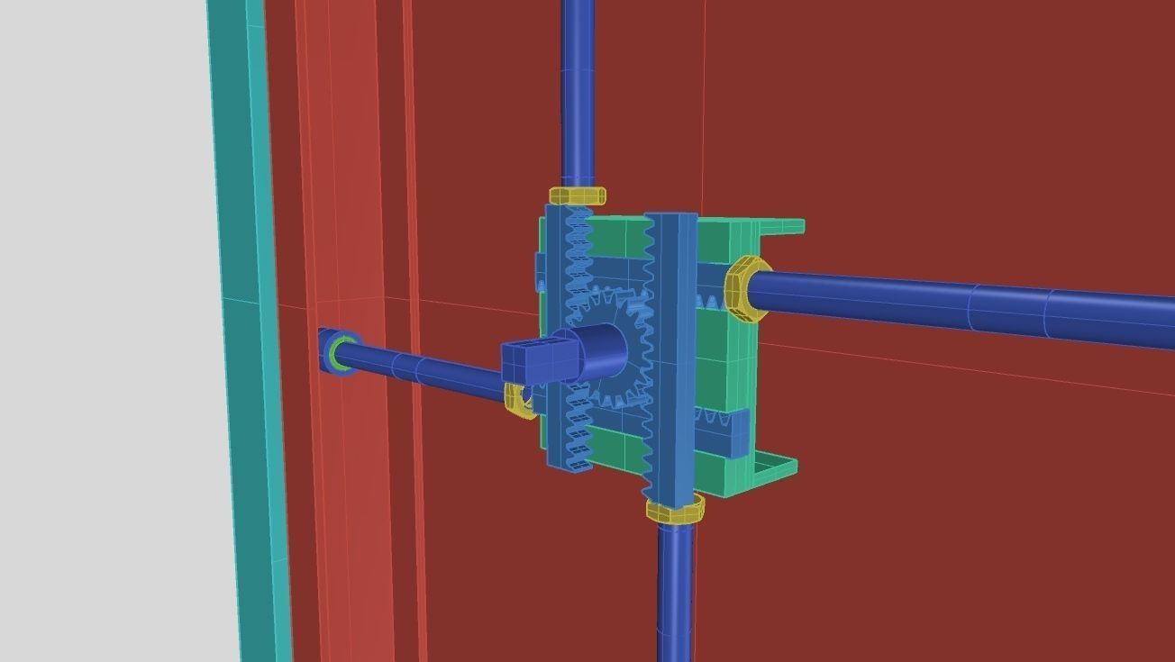Nurbs Watertight Hatch Included Inner Parts 3D model_9