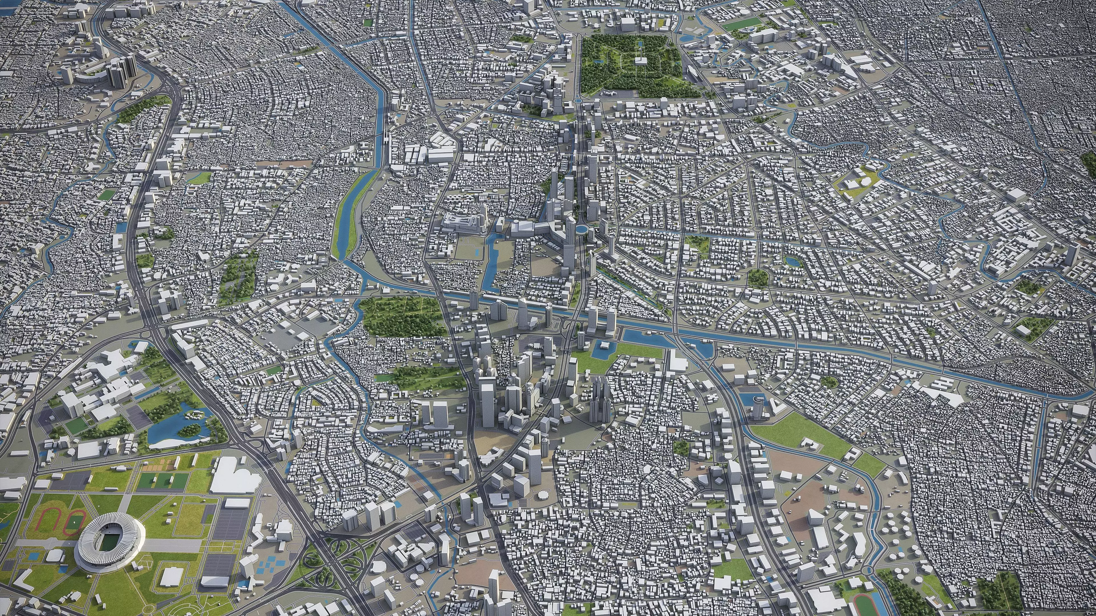 Full Area Low-poly 3D model_0