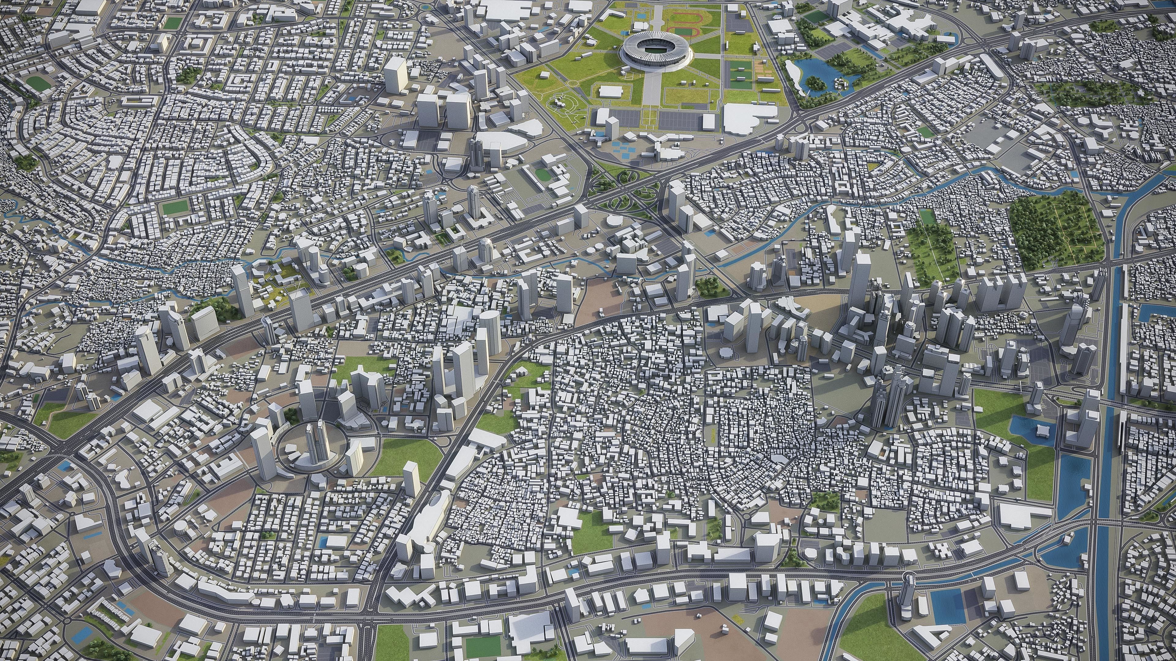 Full Area Low-poly 3D model_9